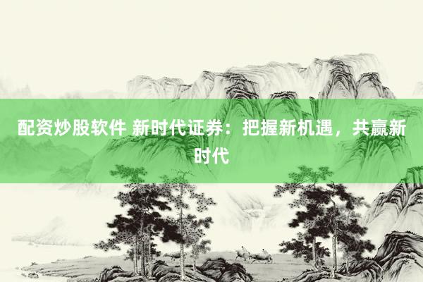 配资炒股软件 新时代证券：把握新机遇，共赢新时代