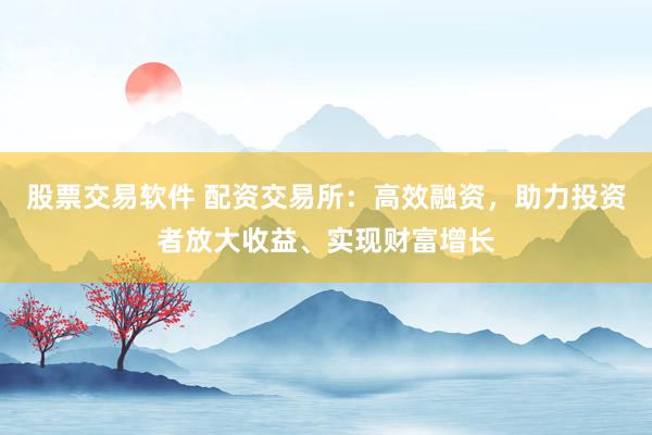 股票交易软件 配资交易所：高效融资，助力投资者放大收益、实现财富增长