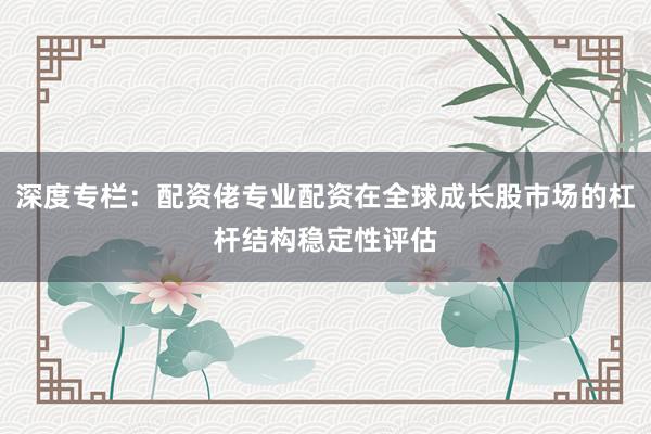 深度专栏：配资佬专业配资在全球成长股市场的杠杆结构稳定性评估